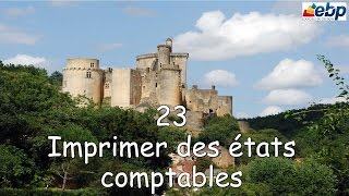 PGI EBP  Leçon 23 Imprimer des états comptables [upl. by Danit]