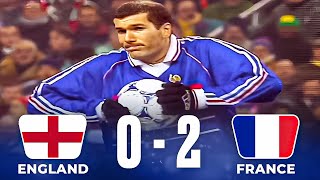 Zidane Surprised Beckham amp Owen  England 0 x 2 France 1999 [upl. by Carper343]