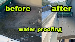 Slab water proofing gamit ang concretre epoxy low velocity at boysen plexibond [upl. by Levinson]