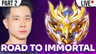 PUSH RANK KE IMMORTAL MOBILE LEGENDS PART 2 LIVE [upl. by Jezabel333]