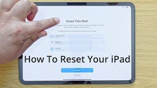 How To Factory Reset Your M4 iPad Pro [upl. by Stanwood]