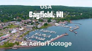 Bayfield  WI  4K Drone Footage  Door County [upl. by Arther]