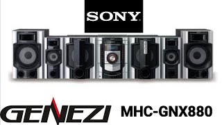 Pequeño análisis Minicomponente Sony Genezi MHCGNX880 [upl. by Aicineohp219]