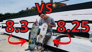 825 skateboard vs 83 skateboard [upl. by Julia730]