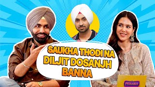 Ammy Virk amp Sonam Bajwa  Diljit Dosanjh  Kudi Haryane Val Di Full Movie Interview  Pitaara Tv [upl. by Ahsuatal]