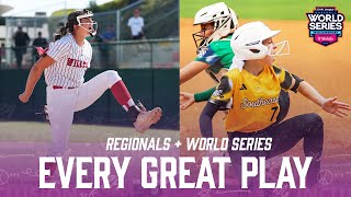 EVERY GREAT PLAY from Regionals to Little League Softball World Series 2024 [upl. by Eeldarb]