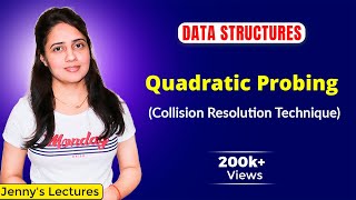 82 Hashing  Quadratic Probing  Collision Resolution Technique  Data structures and algorithms [upl. by Lavinie]