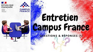 Entretien campus France  questions et réponses [upl. by Yarb]