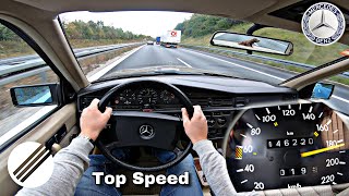 1989 MERCEDESBENZ 190 W201 23E TOP SPEED DRIVE🏎 [upl. by Iana]