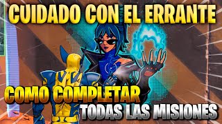 COMO COMPLETAR TODAS LAS MISIONES DE HISTORIA EPILOGO CUIDADO CON EL ERRANTE EN FORTNITE [upl. by Attenauqa]