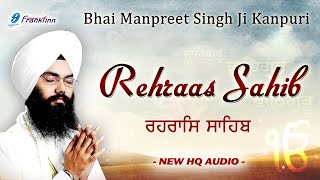 Rehras Sahib Full Live Path Bhai Manpreet Singh Ji Kanpuri  Nitnem  New Shabad Gurbani Kirtan Live [upl. by Amelus]