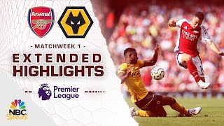 Arsenal v Wolves  PREMIER LEAGUE HIGHLIGHTS  8172024  NBC Sports [upl. by Euqinotna]