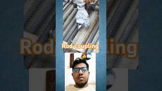 Rod coupling work process couplingyoutubeshorts construction reinforcement building [upl. by Ydnes521]