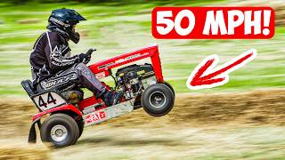 The INSANE World of Lawn Mower Racing [upl. by Anwadal]