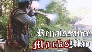 Matchlock fired by a Renaissance Scottish Musketeer reenactment [upl. by Latif548]