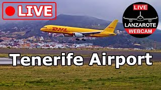 🔴 LIVE WEBCAM from TENERIFE AIRPORT Canary Islands Spain [upl. by Anaujal130]