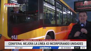 URGENTE 🔴 LINEA 43 del TRANSPORTE URBANO de estreno con CONIFERAL [upl. by Nodnal]