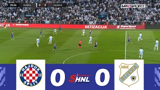 HNK Hajduk Split protiv HNK Rijeka 00  SuperSport HNL 202425  Vrhunci utakmice [upl. by Fornof]