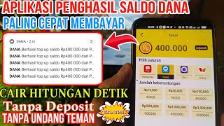 LAGI VIRAL💥 APLIKASI PENGHASIL SALDO DANA TERCEPAT 2023 GAME PENGHASIL UANG 2023 [upl. by Lilithe]