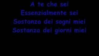 jovanotti A Te KARAOKE [upl. by Allbee]