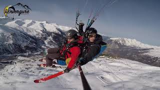 Baptême parapente Maurienne avec ENVERGURE [upl. by Anhej]