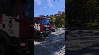 Can Your fire department do this Fire truck play Baby Shark firetruck sirensong ddrive [upl. by Norraj97]