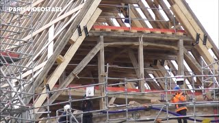 Chantier de la Cathédrale NotreDame de Paris 23 novembre 2023  Rénovation Charpente Forêt flèche [upl. by Shererd]