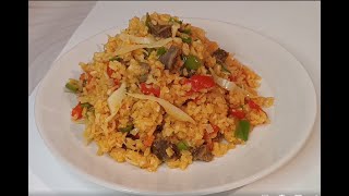 Homemade Vegetables Jollof Rice Recipe [upl. by Sams]