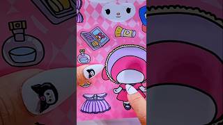 Play with My Melody sticker mymelody sanriokuromi sanrio paperdoll mymelody [upl. by Vern]