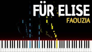 🚩Für Elise  FAOUZIA  Piano Tutorial pianotutorial [upl. by Eerb]