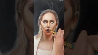 First layer of Lady Gaga as Lee in the Joker  Folie à Deux jokerfolieàdeux bridgetwinderart [upl. by Niai]