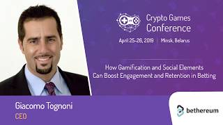 Boosting engagement and retention via gamification  Crypto Games Conference 2019 [upl. by Ytsihc198]