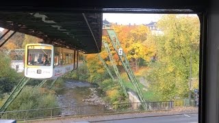 Wuppertal SWINGING Suspension Monorail POV Timelapse [upl. by Anialahs]