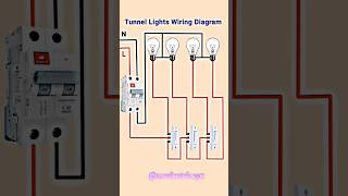 tunnel wiring kaise kare wiring electrician ytshorts [upl. by Biegel]