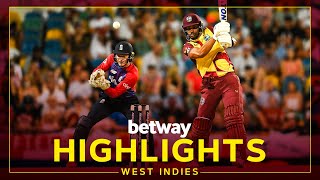 Highlights  West Indies v England  Holder Rips Through England in Opener  1st Betway T20I [upl. by Redman917]