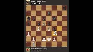 Anatoly Karpov vs Jan H Timman  Brussels  Belgium 1986 [upl. by Amsaj]