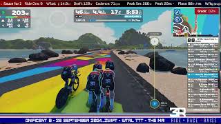 ZWIFT  WTRL TTT  THE MAGNIFICENT 8  26 SEPTEMBER 2024 [upl. by Atikim577]