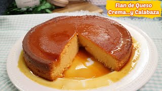 Flan de Calabaza y Queso CremaSUPER CREMOSO [upl. by Garate]