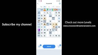 Crossword Master Level 49 Answers  Crossword Master Puzzle 49 [upl. by Dorthy]
