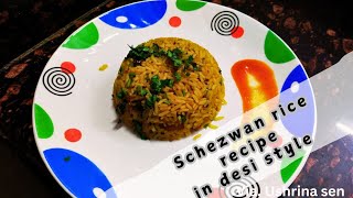 Schezwan Rice Recipe in desi style [upl. by Heins]