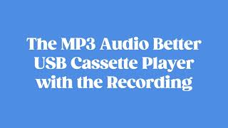 2019 Super USB Cassette Capture MP3 Player Cassette Player  Test [upl. by Amelie]