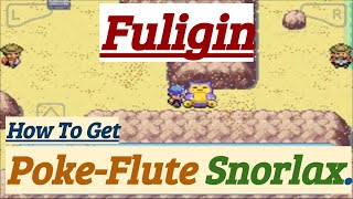 Pokemon Fuligin How To Get PokeFlute amp Awake Blocking Snorlax [upl. by Nerol875]