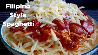 How to Cook The Real Filipino Spaghetti Jollibee JulianaStation [upl. by Elephus]