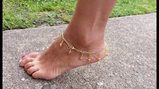 Como hacer una pulsera o tobillera Facilísimo  Foot ankle bracelet [upl. by Nessy]