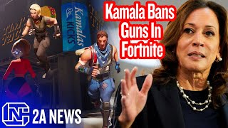 Kamala Bans Guns In Popular Shooting Game Fortnite [upl. by Marlette317]