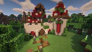 Minecraft Tutorial  Building a Mushroom Fortress [upl. by Nesnar486]