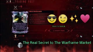 The Real Secret To The Warframe Market [upl. by Nema]