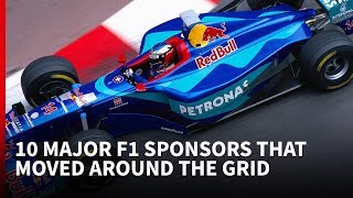 10 major F1 sponsors that moved around the grid [upl. by Zebe745]