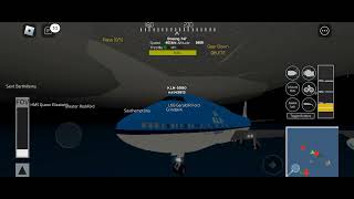 i land KLM in flight simulator in Roblox i do emergency landing pt2 like see you yall tomorrow [upl. by Annala202]