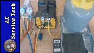 Refrigerant Recovery Machine Hose and Tank Setup Recovery Process [upl. by Airres]